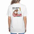 Baseball Mom Hot Mess Always Stressed Baseball Mama Women's T-Shirt Back Print