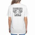 Baseball Mom Leopard Heart Game Day Women's T-Shirt Back Print