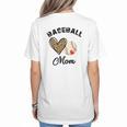 Baseball Mom Leopard Heart Baseball Player Kids Women's T-Shirt Back Print Baseball Mom Leopard Heart Baseball Player Kids Women's T-Shirt Back Print
