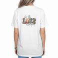 Baseball Mom Leopard For The Love Of The Game Bleached Women Women's T-Shirt Back Print