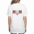 Baseball Mom Leopard Sports Players Mother's Day Women's T-Shirt Back Print Baseball Mom Leopard Sports Players Mother's Day Women's T-Shirt Back Print