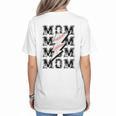 Baseball MOM Lightning Bolt Tshirt Retro Women's T-Shirt Back Print Baseball MOM Lightning Bolt Tshirt Retro Women's T-Shirt Back Print