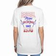 Baseball Mom Loud & Proud Since 1970 Raglan Baseball Tee Women's T-Shirt Back Print