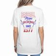 Baseball Mom Loud & Proud Since 1977 Raglan Baseball Tee Women's T-Shirt Back Print