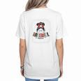 Baseball Mom Messy Bun Mommy Baseball Player Premium Women's T-Shirt Back Print Baseball Mom Messy Bun Mommy Baseball Player Premium Women's T-Shirt Back Print