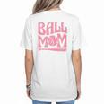 Baseball Mom Pride Heart And Bat Love Game Day Women's T-Shirt Back Print Baseball Mom Pride Heart And Bat Love Game Day Women's T-Shirt Back Print