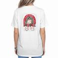 Baseball Mom Rainbow Boho Mommy Premium Women's T-Shirt Back Print Baseball Mom Rainbow Boho Mommy Premium Women's T-Shirt Back Print
