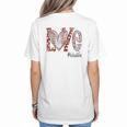 Baseball Mom Shirt Heart Love Baseball Lolalife Women's T-Shirt Back Print Baseball Mom Shirt Heart Love Baseball Lolalife Women's T-Shirt Back Print