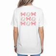 Baseball Mom Sister Tween Teen Girl Girly Pink Bow Preppy Premium Women's T-Shirt Back Print Baseball Mom Sister Tween Teen Girl Girly Pink Bow Preppy Premium Women's T-Shirt Back Print