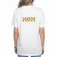 Baseball Mom Sport Baseball Lover Mother's Day Women's T-Shirt Back Print