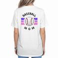 Baseball Mom Sports Mom Proud Baseball Mom Women's T-Shirt Back Print