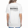 Baseball Mom Vintage Sporty Humor Women's T-Shirt Back Print