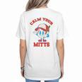 Calm Your Mitts Baseball Mom Mother's Day Softball Mom Premium Women's T-Shirt Back Print Calm Your Mitts Baseball Mom Mother's Day Softball Mom Premium Women's T-Shirt Back Print