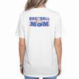 Cool Baseball Mom Mother's Day Mama Woman Cute Women's T-Shirt Back Print Cool Baseball Mom Mother's Day Mama Woman Cute Women's T-Shirt Back Print
