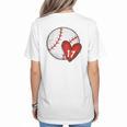 Custom Baseball Mom Number 17 Heart For Mom Mommy Premium Women's T-Shirt Back Print Custom Baseball Mom Number 17 Heart For Mom Mommy Premium Women's T-Shirt Back Print