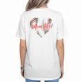 Cute Baseball Mom Heart Mother's Day Sport Mama Mom Life Women's T-Shirt Back Print