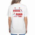 Cute Ducks On The Pond Cute Baseball Mom T-Shirt Women's T-Shirt Back Print
