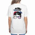 Dominican Baseball Mom Dominican Baseball Girl Women's T-Shirt Back Print Dominican Baseball Mom Dominican Baseball Girl Women's T-Shirt Back Print
