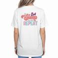 Eat Sleep Baseball Repeat Baseball Moms Women's T-Shirt Back Print