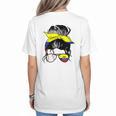 Ecuador Baseball Mom Ecuadorian Baseball Girl Women's T-Shirt Back Print Ecuador Baseball Mom Ecuadorian Baseball Girl Women's T-Shirt Back Print