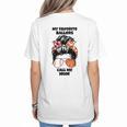 My Favorite Ballers Call Me Mom Basketball Mom Baseball Mom Women's T-Shirt Back Print My Favorite Ballers Call Me Mom Basketball Mom Baseball Mom Women's T-Shirt Back Print