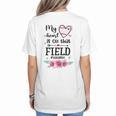 My Heart Is On That Field Ball Nana Baseball Mom Women's T-Shirt Back Print