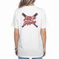 Hits 'n Giggles Baseball Player Women Baseball Mom Mother Women's T-Shirt Back Print Hits 'n Giggles Baseball Player Women Baseball Mom Mother Women's T-Shirt Back Print