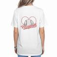 Home Runs And Heartbeats Being A Baseball Mom Women's T-Shirt Back Print