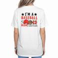I'm A Baseball Mom Of Course I'm Broke Raglan Baseball Tee Women's T-Shirt Back Print