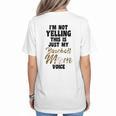 I'm Not Yelling This Is Baseball Mom Baseball Women's T-Shirt Back Print