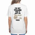 I'm Not Yelling This Is Just My Baseball Mom Voice Baseball Women's T-Shirt Back Print I'm Not Yelling This Is Just My Baseball Mom Voice Baseball Women's T-Shirt Back Print