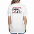 I'm a Proud Baseball Mom Baseball Women's T-Shirt Back Print