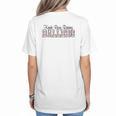 Kinda Busy Raising Ballers Funny Baseball Mom Mother's Day Women's T-Shirt Back Print