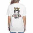 Loud And Proud Baseball Mom Messy Bun Leopard Baseball Mom Women's T-Shirt Back Print Loud And Proud Baseball Mom Messy Bun Leopard Baseball Mom Women's T-Shirt Back Print