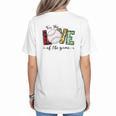 For The Love Of The Game Day Baseball Mom Cheering Lovers Women's T-Shirt Back Print
