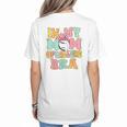 In My Mom Of Ballers Era Groovy Volleyball Baseball Mom Cute Women's T-Shirt Back Print