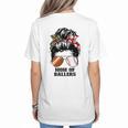 Mom Of Ballers Messy Bun Football Mom Baseball Mom Of Both Premium Tri-Blend Women's T-Shirt Back Print Mom Of Ballers Messy Bun Football Mom Baseball Mom Of Both Premium Tri-Blend Women's T-Shirt Back Print