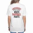 Moms Against Baseball Pants Season Baseball Mom Raglan Baseball Tee Women's T-Shirt Back Print Moms Against Baseball Pants Season Baseball Mom Raglan Baseball Tee Women's T-Shirt Back Print