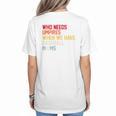 Who Needs Umpires When We Have Baseball Moms Vintage Women's T-Shirt Back Print Who Needs Umpires When We Have Baseball Moms Vintage Women's T-Shirt Back Print