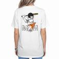 Proud Baseball MOM Sports & Softball Nostalgia Women's T-Shirt Back Print