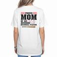 Proud Mom Of An Awesome Baseball Player Baseball Mom Women's T-Shirt Back Print
