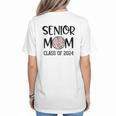 Proud Senior Baseball Mom Senior 2024 Class Leopard Game Day Raglan Baseball Tee Women's T-Shirt Back Print Proud Senior Baseball Mom Senior 2024 Class Leopard Game Day Raglan Baseball Tee Women's T-Shirt Back Print