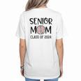 Proud Senior Baseball Mom Senior 2024 Class Leopard Game Day Women's T-Shirt Back Print Proud Senior Baseball Mom Senior 2024 Class Leopard Game Day Women's T-Shirt Back Print