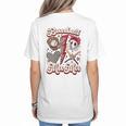 Retro Groovy Baseball Mama Baseball Mom Lover Women's T-Shirt Back Print