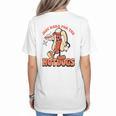 Retro Just Here For The Hotdogs Baseball Mom Sport Lover Women's T-Shirt Back Print Retro Just Here For The Hotdogs Baseball Mom Sport Lover Women's T-Shirt Back Print