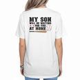 My Son Will Be Waiting For You At Home Baseball Mom Women's T-Shirt Back Print My Son Will Be Waiting For You At Home Baseball Mom Women's T-Shirt Back Print