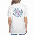 Spring 2024 Season Cute Baseball Mom All Day Everyday Women's T-Shirt Back Print Spring 2024 Season Cute Baseball Mom All Day Everyday Women's T-Shirt Back Print