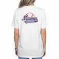 Vintage Baseball Mom Of The Rookies Women's T-Shirt Back Print