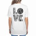 Women's Baseball Softball Baseball Mom LOVE Baseball Women's T-Shirt Back Print Women's Baseball Softball Baseball Mom LOVE Baseball Women's T-Shirt Back Print