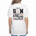 Yes Son Has Practice a Game Baseball Mom Women's T-Shirt Back Print Yes Son Has Practice a Game Baseball Mom Women's T-Shirt Back Print